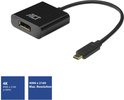 ACT USB C naar DisplayPort Adapterkabel – 4K@60Hz – DislayPort 1.2 -Geschikt voor Monitor - 15cm – AC7320