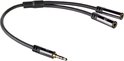 Ewent EW9236 Audiosplitter 3.5mm male naar 2x 3.5mm female 0.15m ( AC3620 )