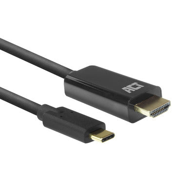 ACT AC7315 Zwart USB-C naar HDMI kabel 2,0 meter - Zwart