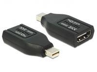 Displayport Adapter Delock mini DP -> HDMI St/­Bu zwart