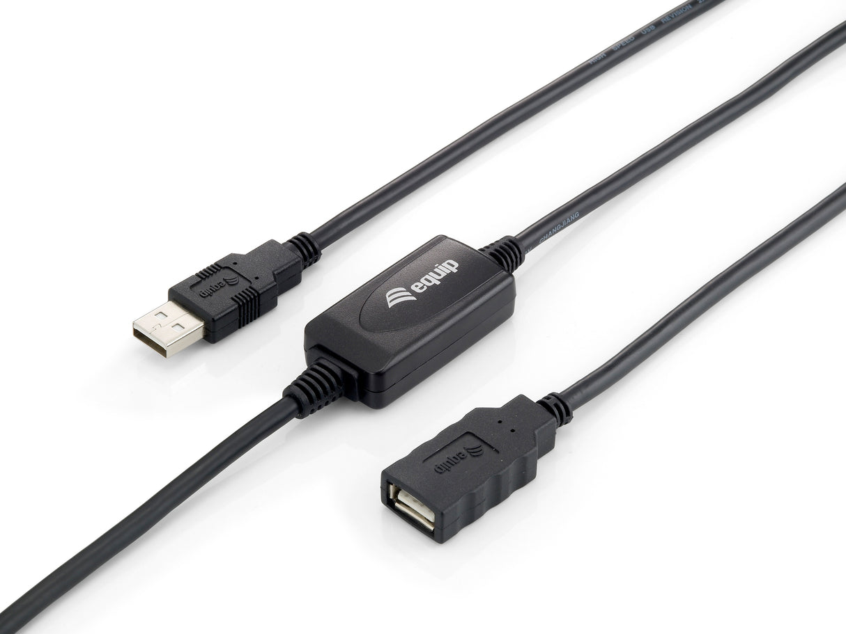 Equip USB Kabel 2.0 A -> A St/­Bu 10.00m Verleng aktief zwart 9 booster )