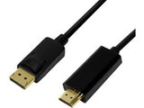 LogiLink DisplayPort-Kabel DP 1.2 zu HDMI 1.4 3m black