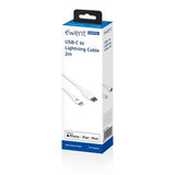 Ewent EW9916 USB-C naar Lightning-kabel 2mtr.