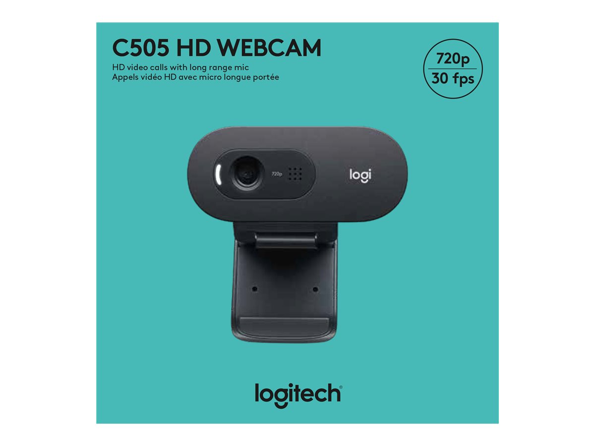 Logitech HD-Webcam C505e black