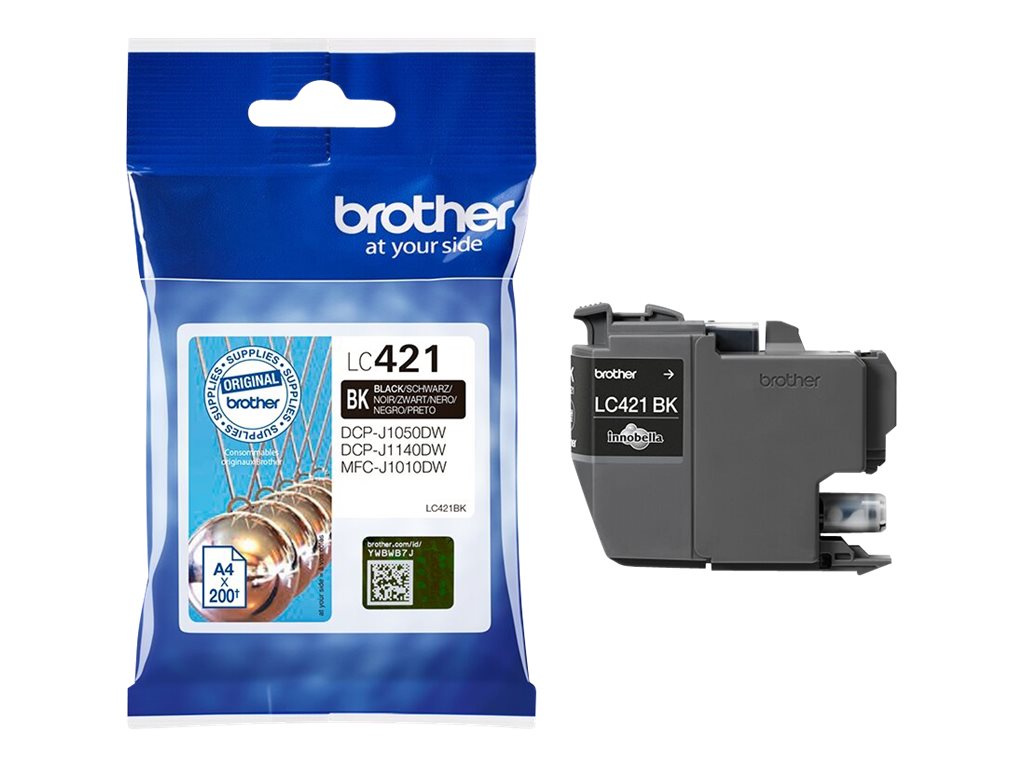 BROTHER 200-page standard capacity Black ink cartridge LC-421 BK