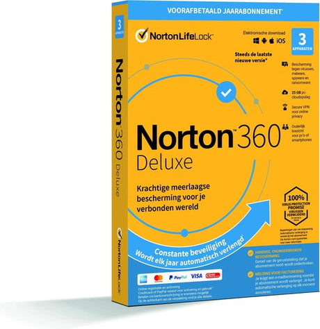 Norton 360 Deluxe 3-Devices + 25 GB Cloudstorage 1 year