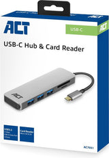 ACT AC7051 USB-C 3.2 Gen1 Hub & Card Reader