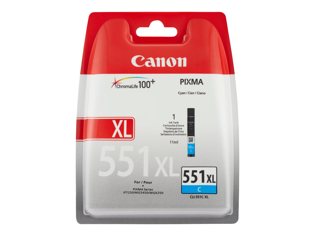 CANON CLI-551XLC inktcartridge cyaan high capacity 700 paginas 1-pack XL
