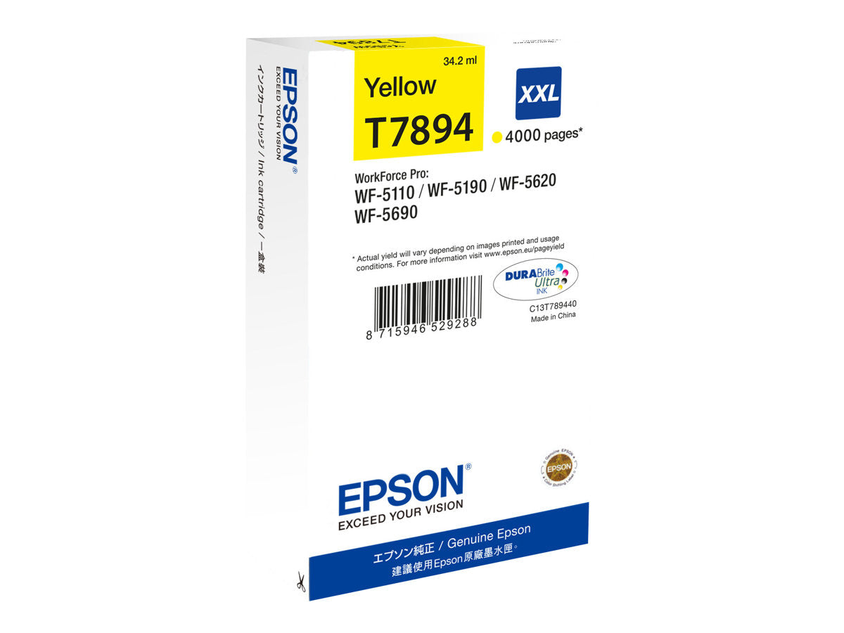 EPSON T7894 inktcartridge geel extra high capacity 4.000 pagina s 1-pack