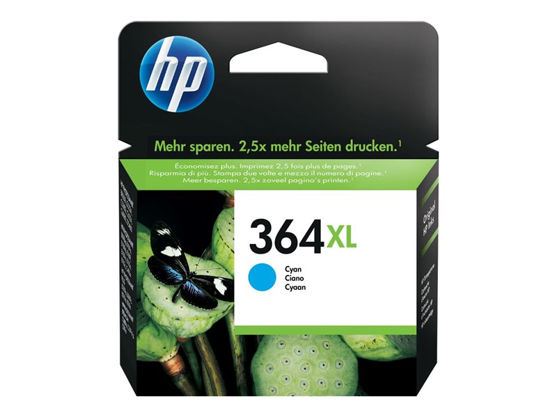 HP 364XL inktcartridge cyaan high capacity 7ml 750 pagina s 1-pack