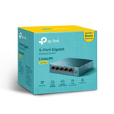 TP-LINK LS105G Unmanaged Gigabit Ethernet (10/100/1000) Blauw