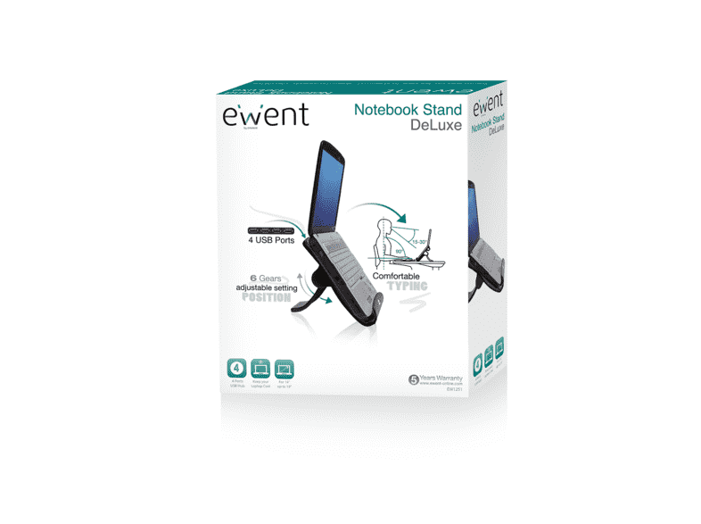 Eminent EW1251 laptop stand for Notebook + USB hub ( AC8100 )