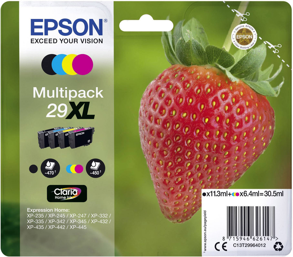 cartridge Epson 29XL ExpressionHome XP 4-Pack T2996
