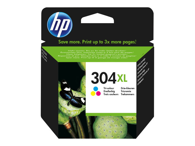 HP 304XL Original Ink Cartridge - Tri-colour - Inkjet