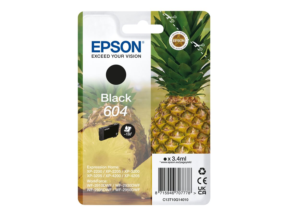 EPSON Singlepack Black 604 Ink