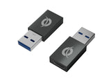 CONCEPTRONIC Adapter USB3.0-> USB-C 2er-Pack zwart