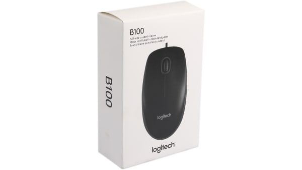 Logitech B100 Optical Mouse Black