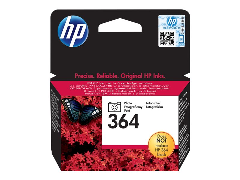 HP 364 originele ink cartridge foto zwart standard capacity 3ml 1-pack