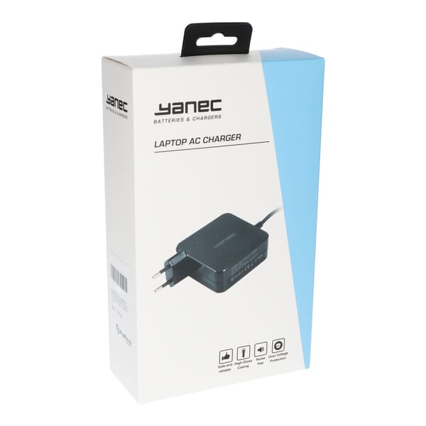 Yanec USB-C Wandlader 45W Zwart
