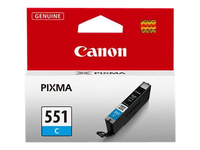 CANON CLI-551C inktcartridge cyaan standard capacity 330 paginas 1-pack