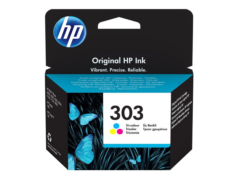 HP 303 Original Ink Cartridge - Tri-colour - Inkjet - 165 Pages