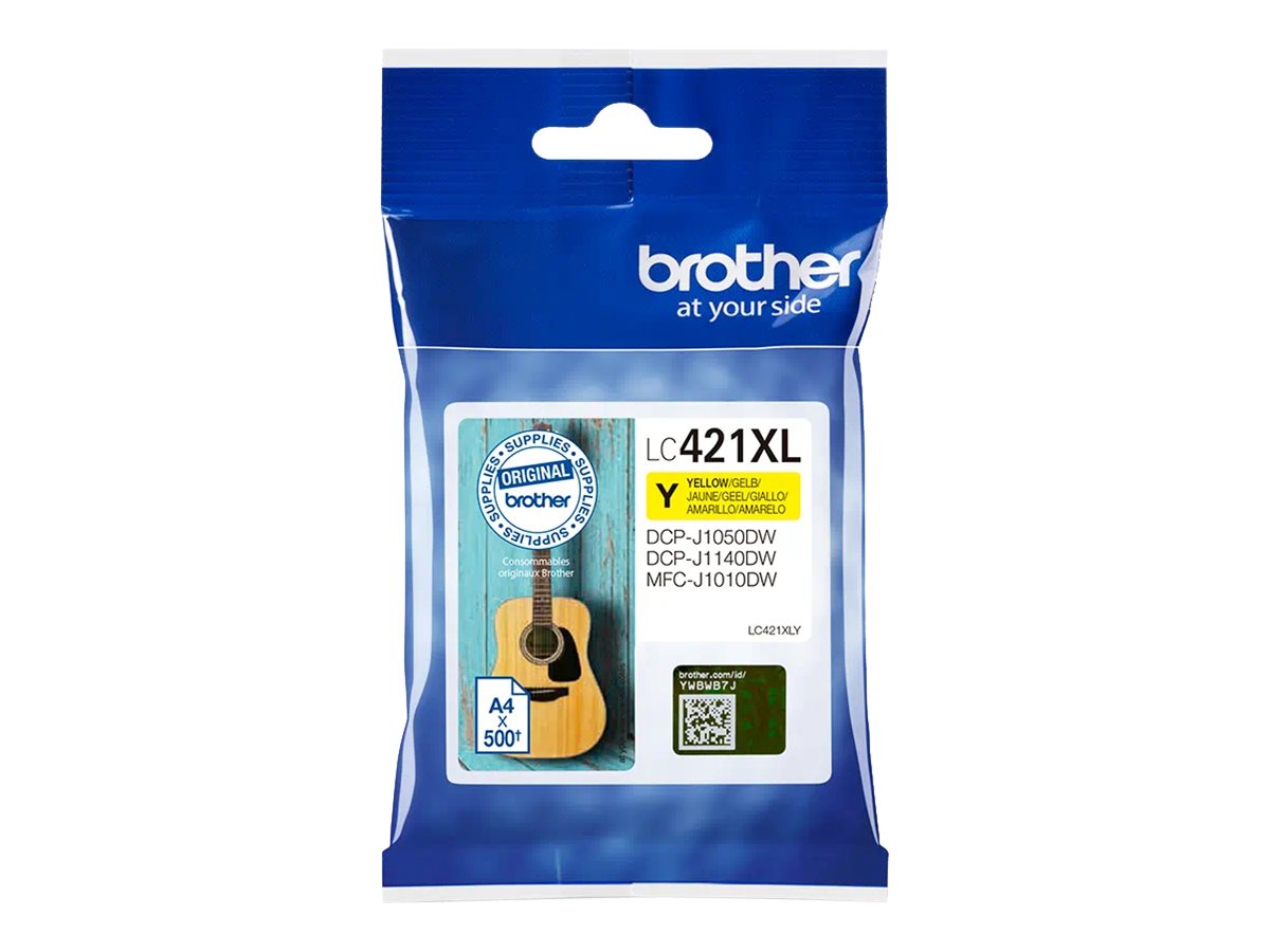 BROTHER LC421XL 500-page Yellow ink cartridge