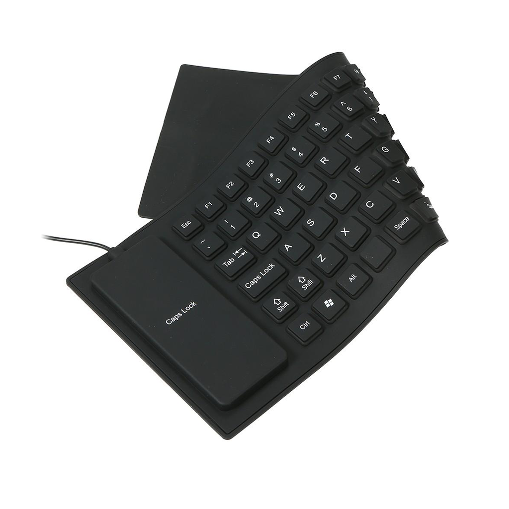 Flexible toetsenbord foldable zwart mini
