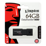 USB-Stick 64GB Kingston DataTraveler DT100G3 (black) retail